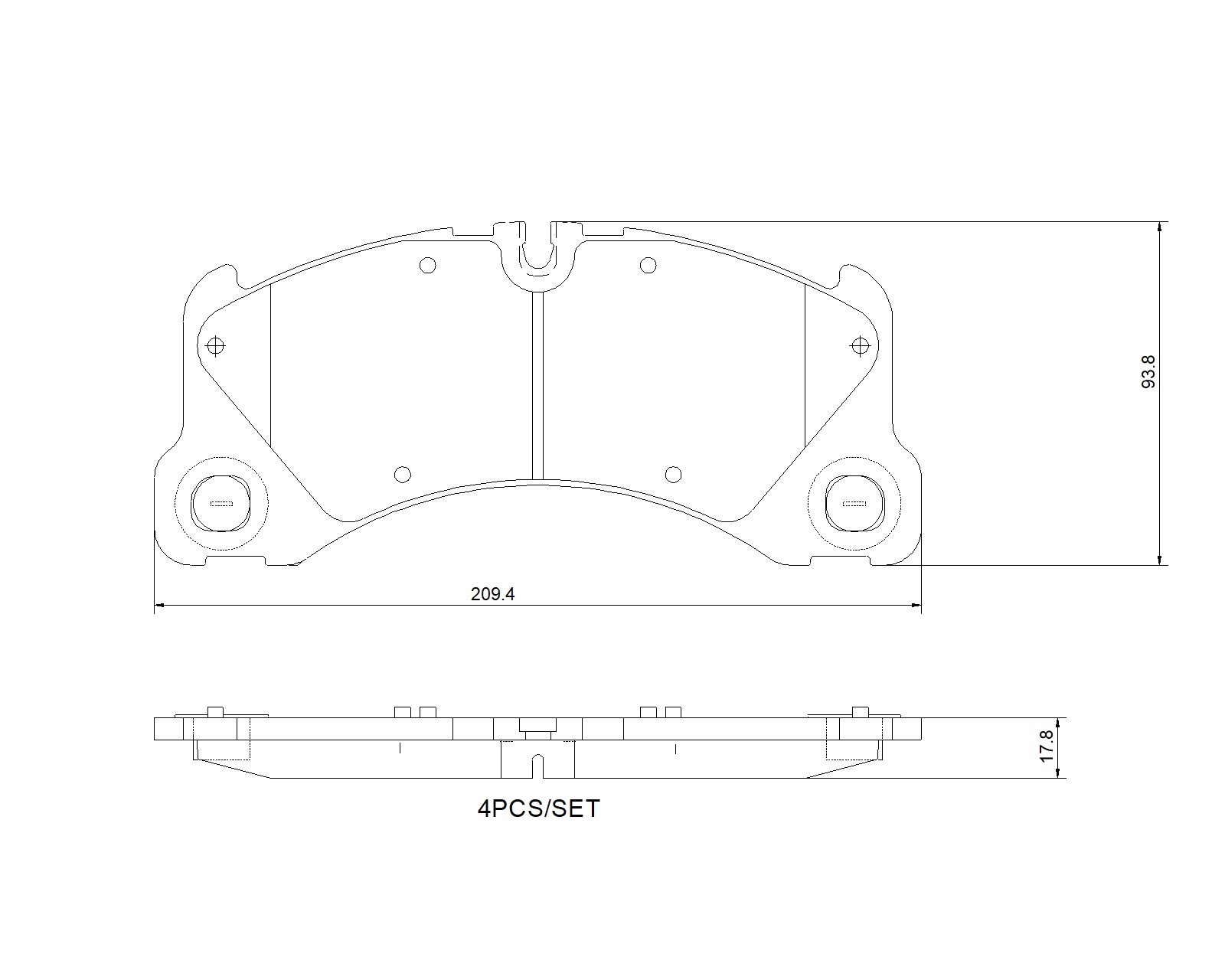 Ilustracja P 65 046 BREMBO klocki hamulcowe