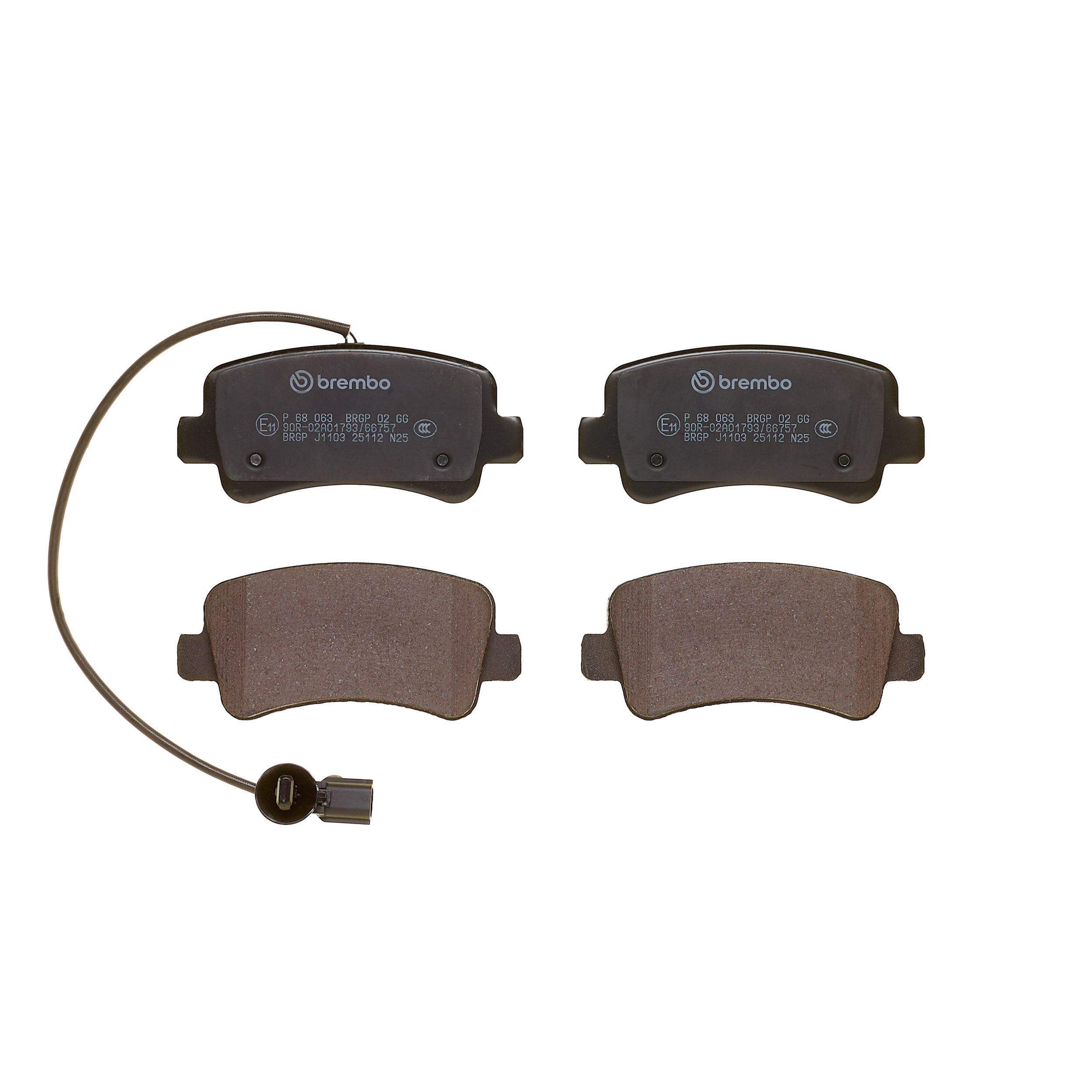 Ilustracja P 68 063 BREMBO klocki hamulcowe