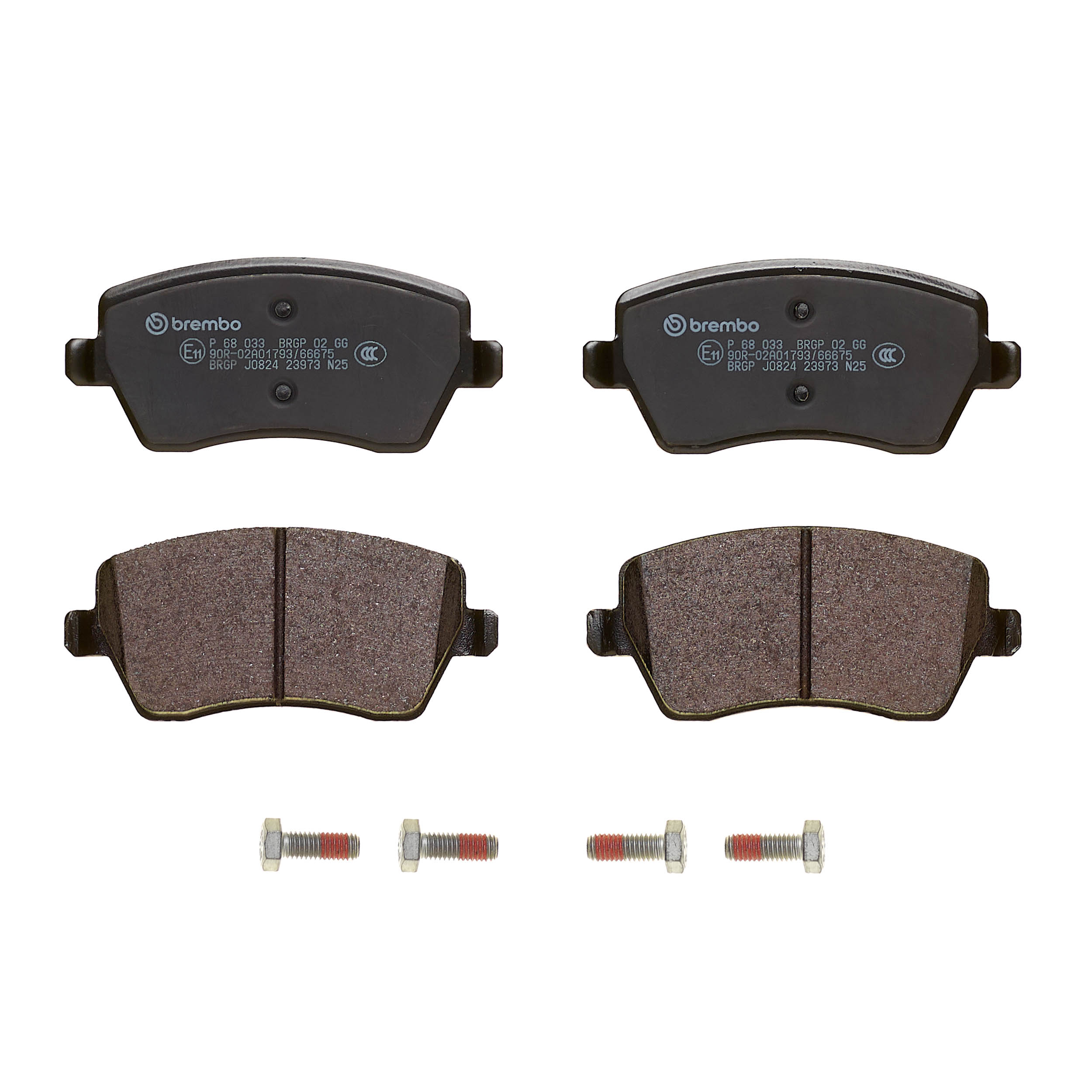 Ilustracja P 68 033 BREMBO klocki hamulcowe