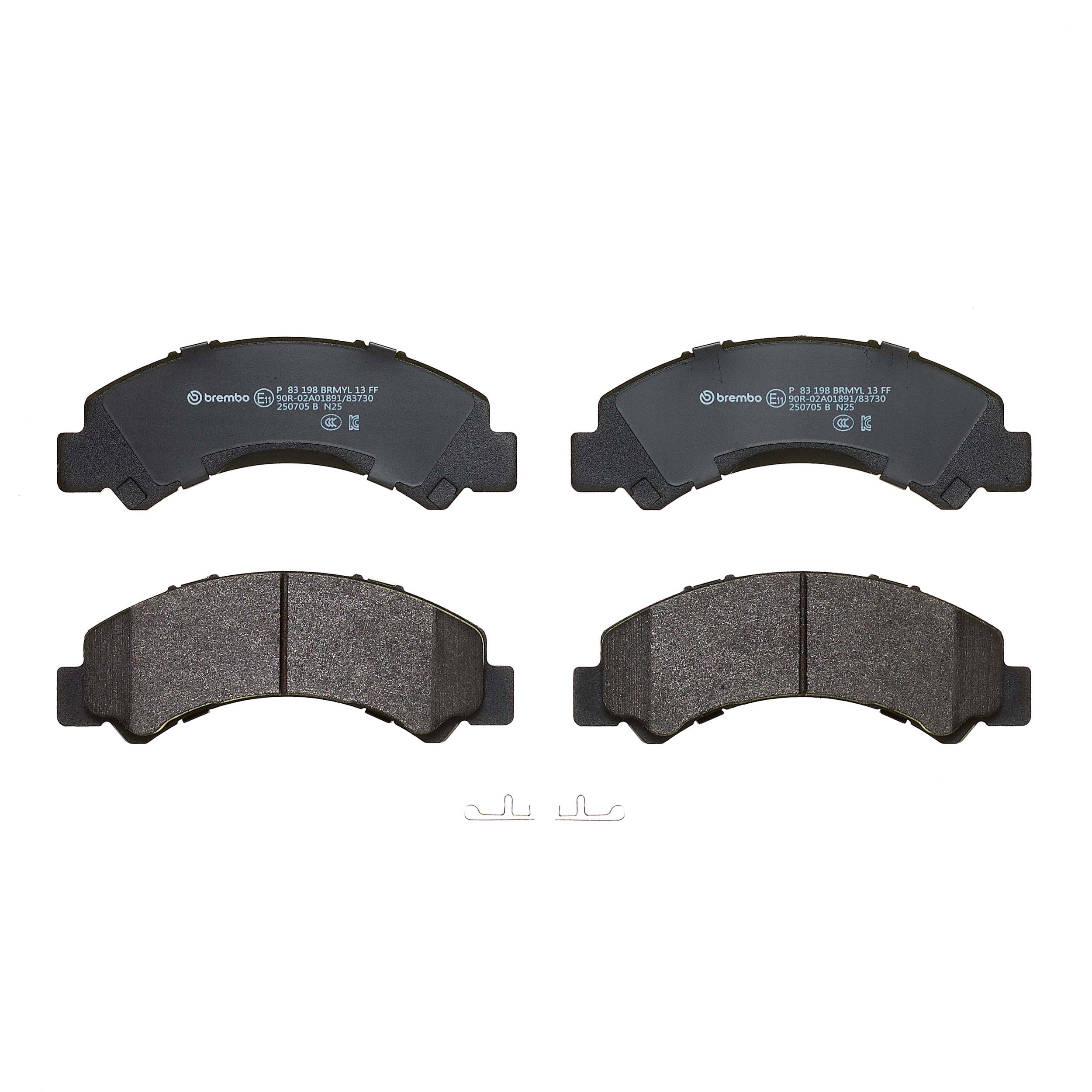 Ilustracja P 83 198 BREMBO klocki hamulcowe