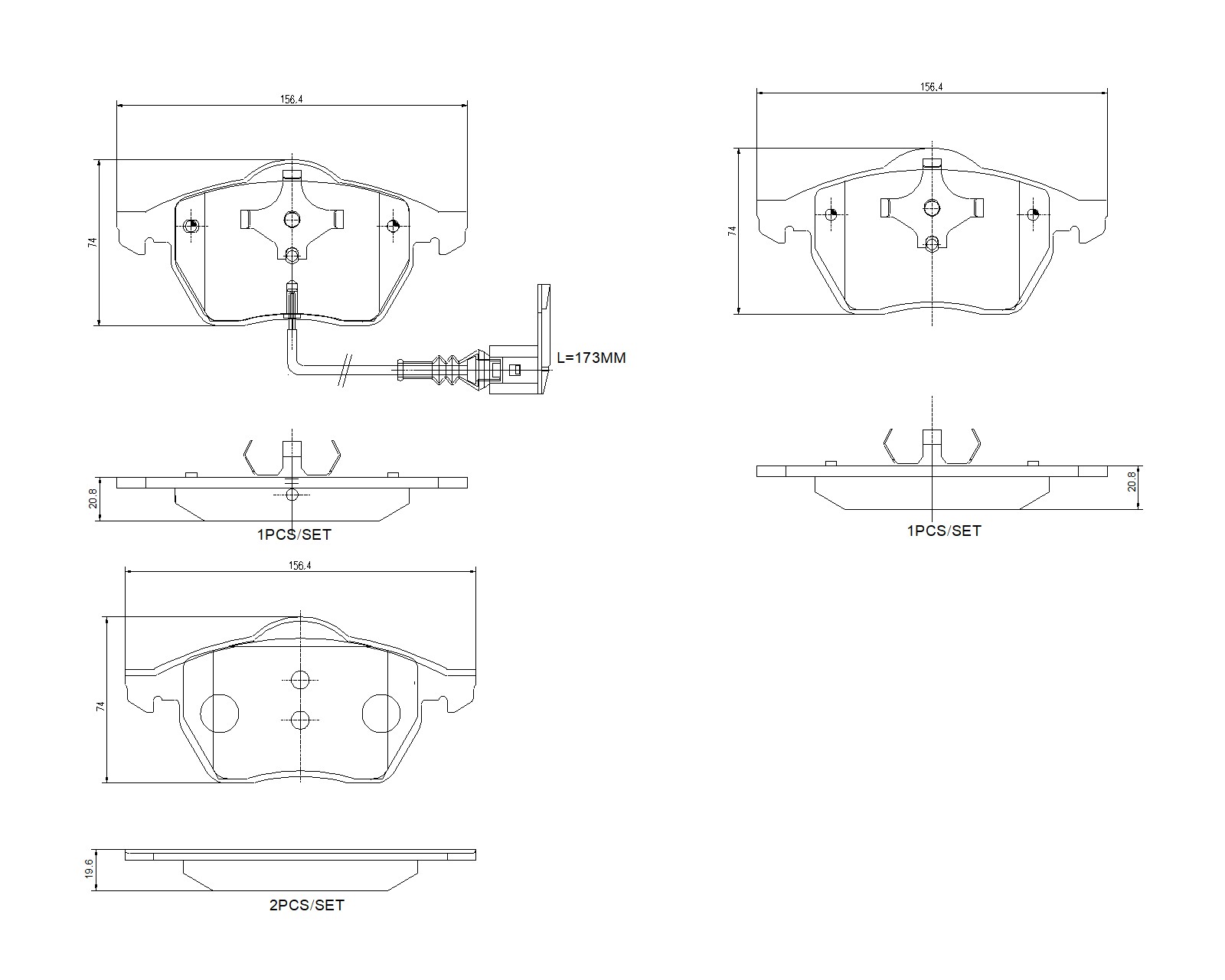 Ilustracja P 85 045X BREMBO klocki hamulcowe