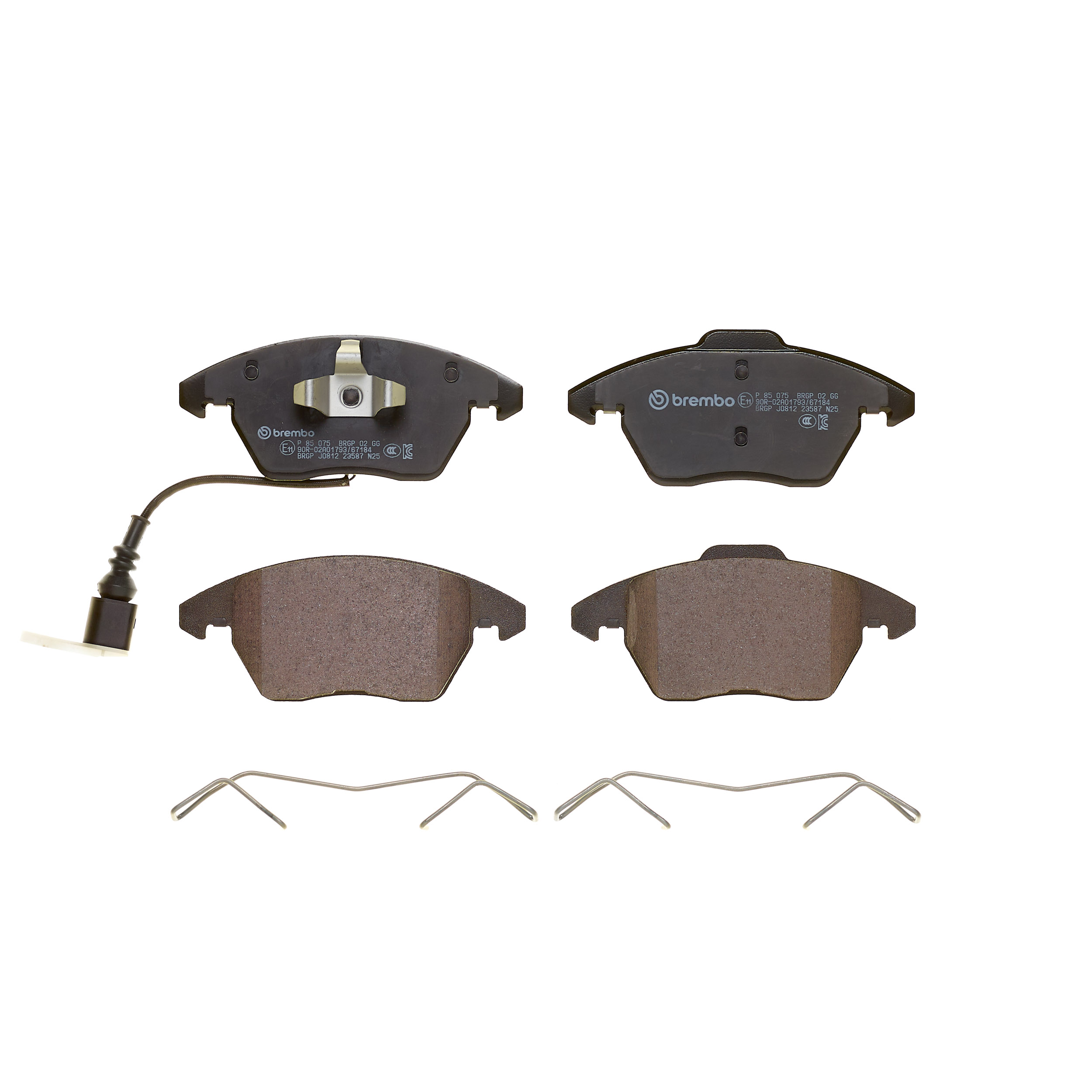 Ilustracja P 85 075 BREMBO klocki hamulcowe