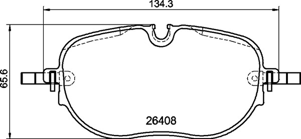 Ilustracja P 85 195 BREMBO klocki hamulcowe