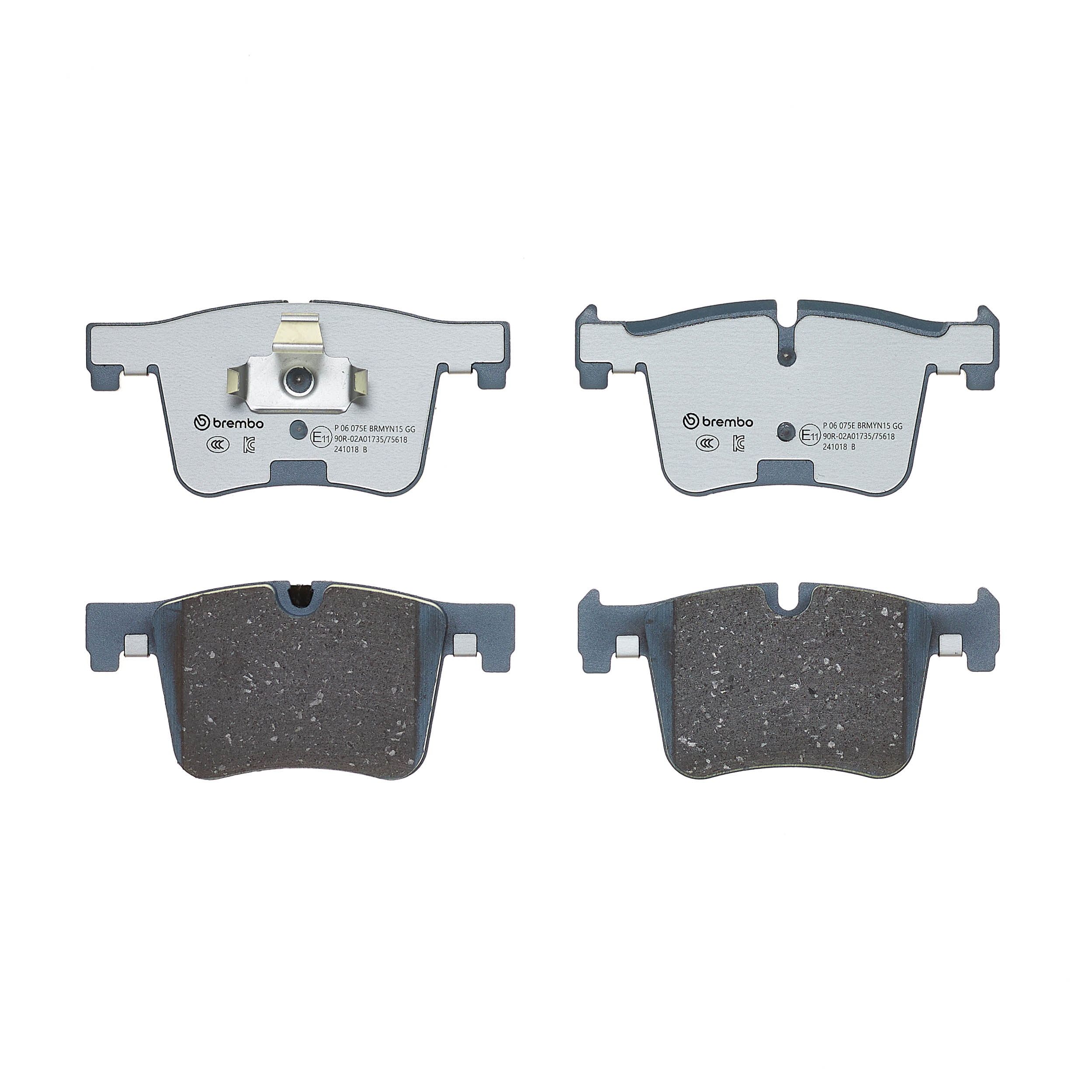 Ilustracja P 06 075E BREMBO klocki hamulcowe