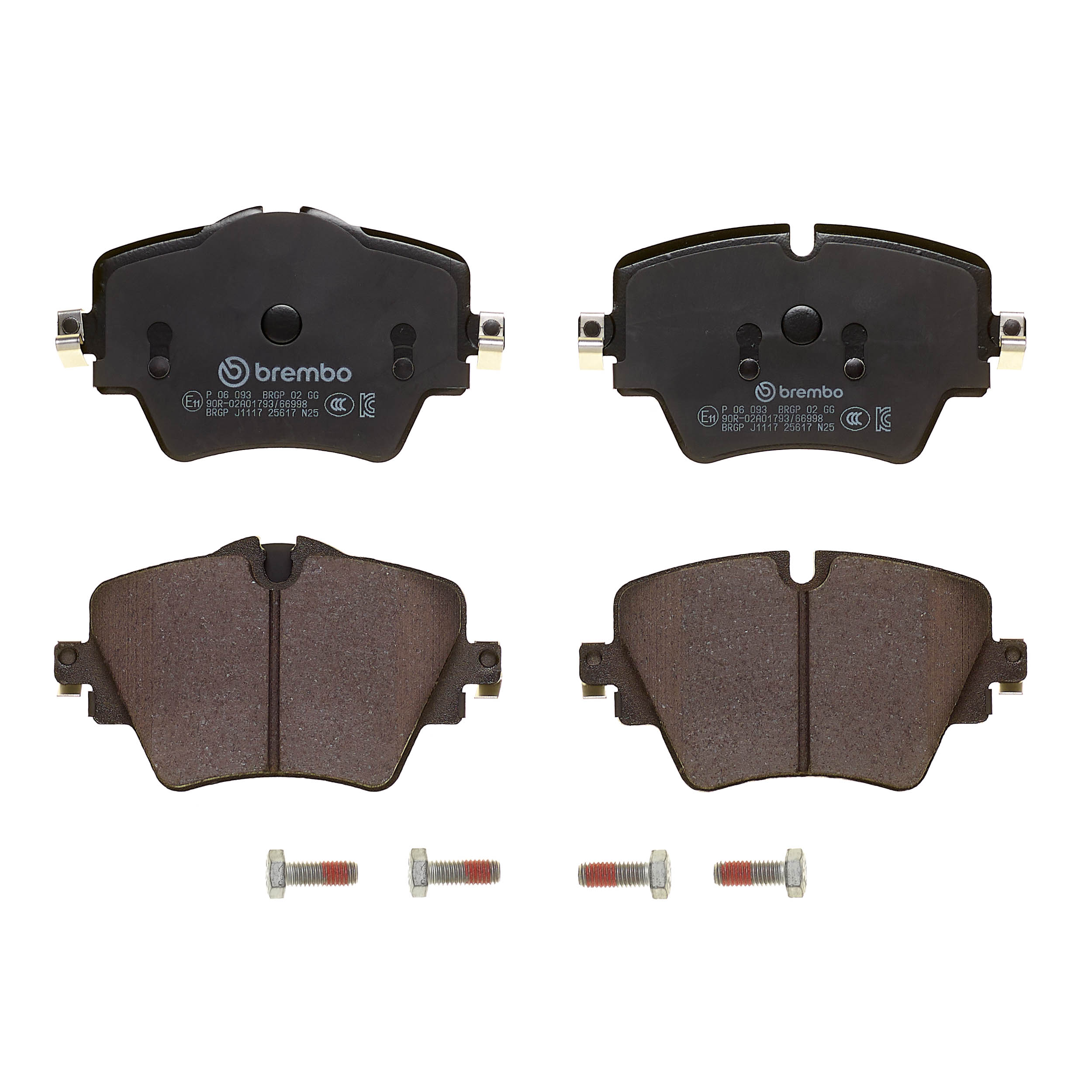 Ilustracja P 06 093 BREMBO klocki hamulcowe