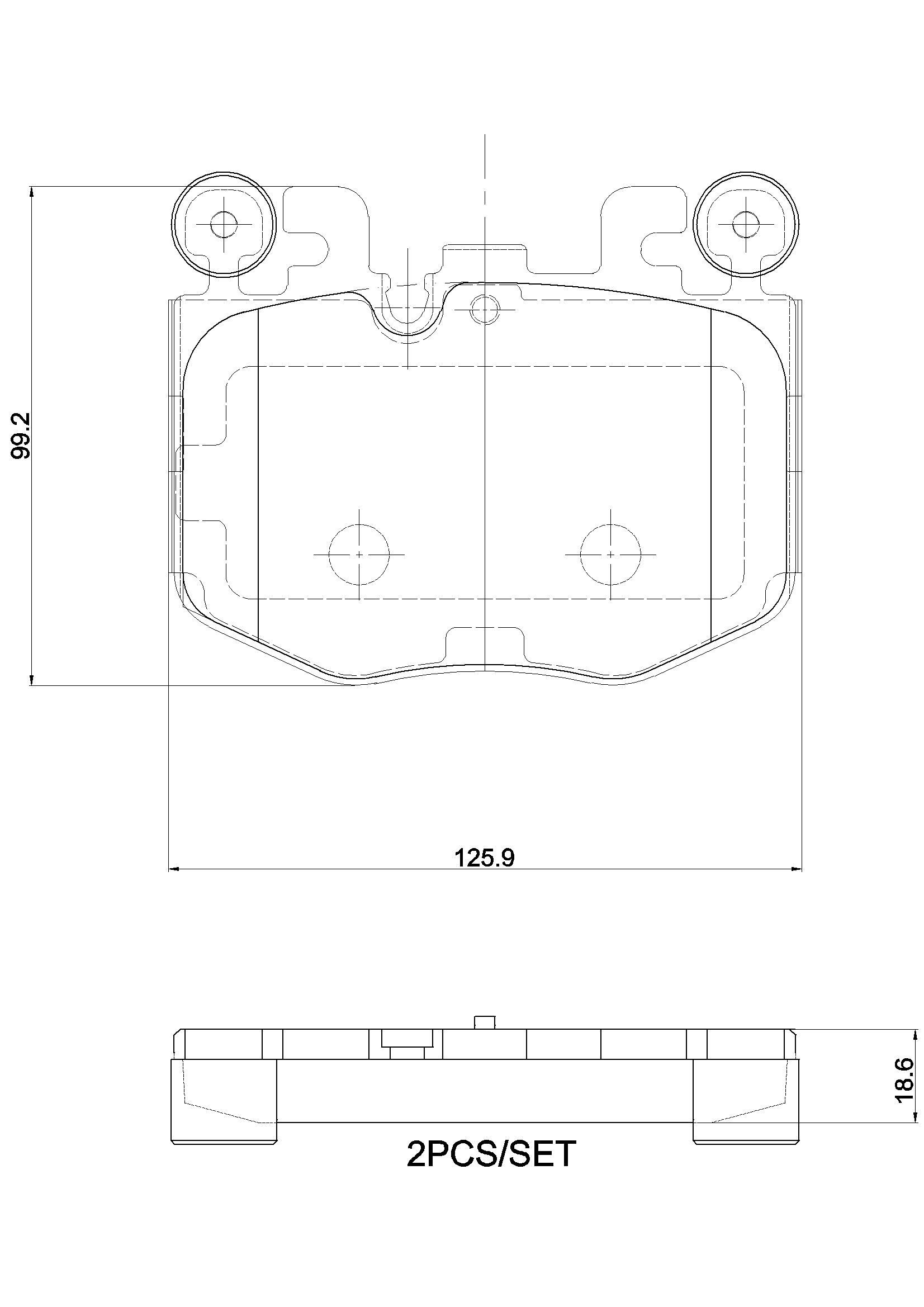 Ilustracja P 06 120 BREMBO klocki hamulcowe