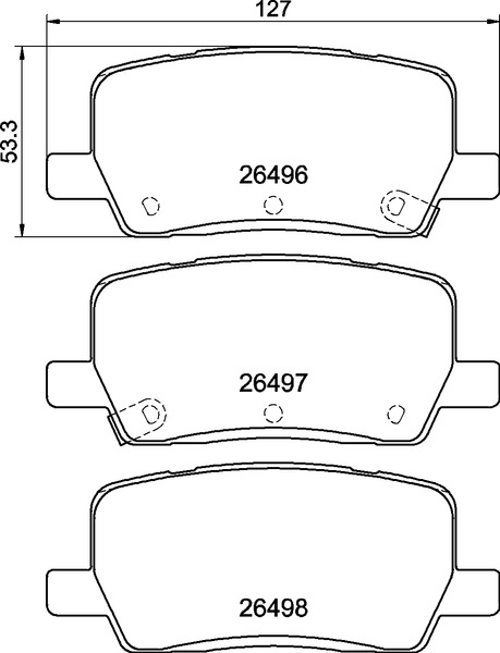 Ilustracja P 09 032 BREMBO klocki hamulcowe