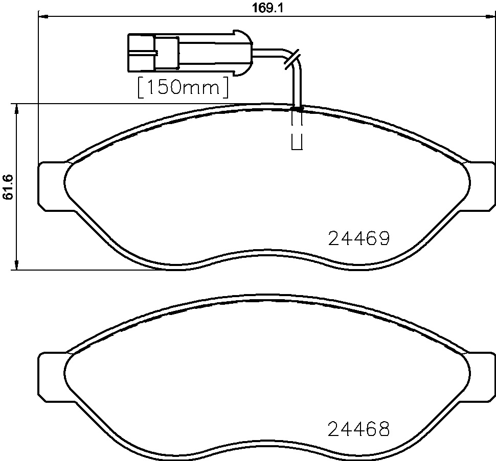 Ilustracja P 23 143G BREMBO klocki hamulcowe