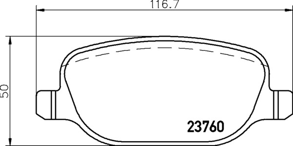 Ilustracja P 23 199 BREMBO klocki hamulcowe