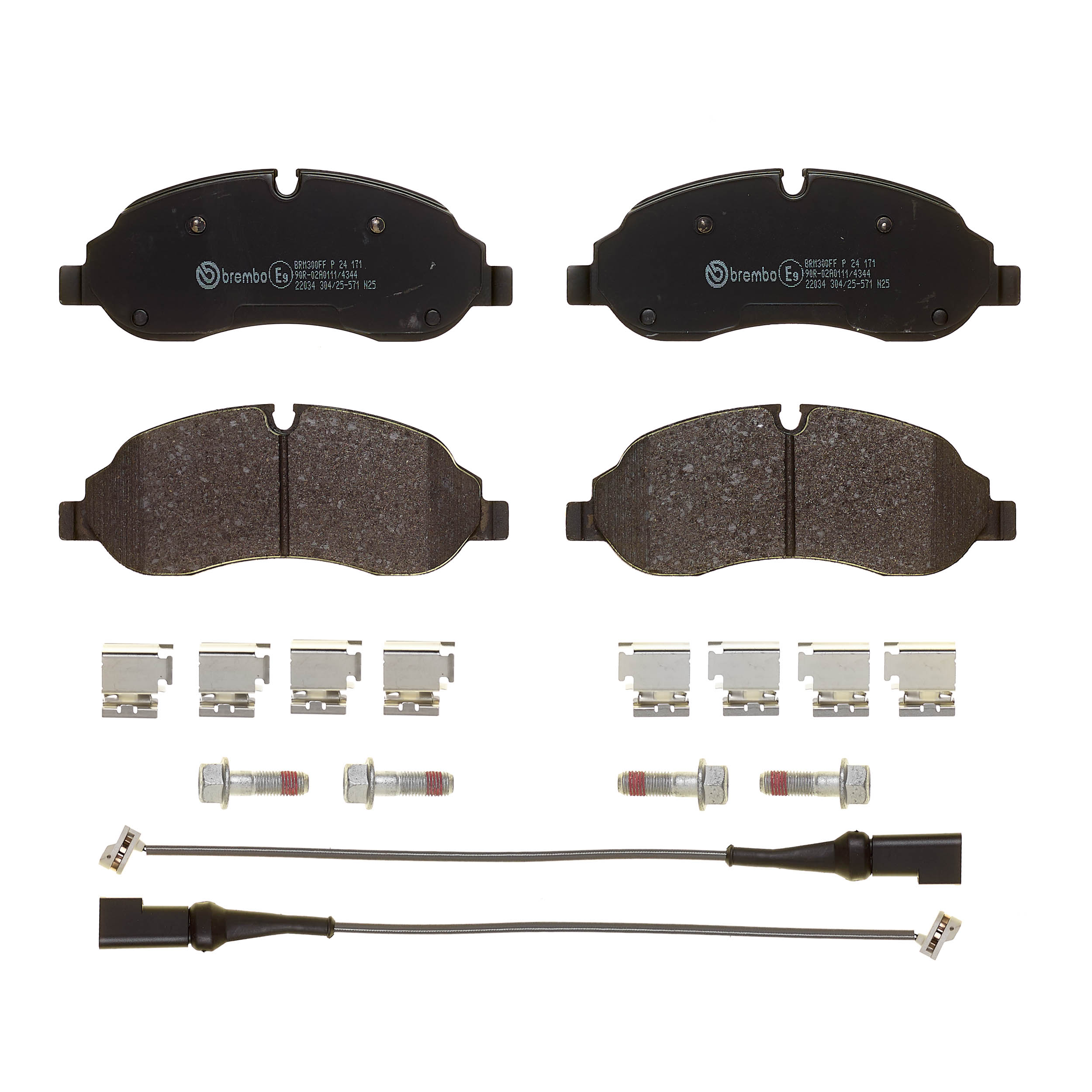 Ilustracja P 24 171 BREMBO klocki hamulcowe