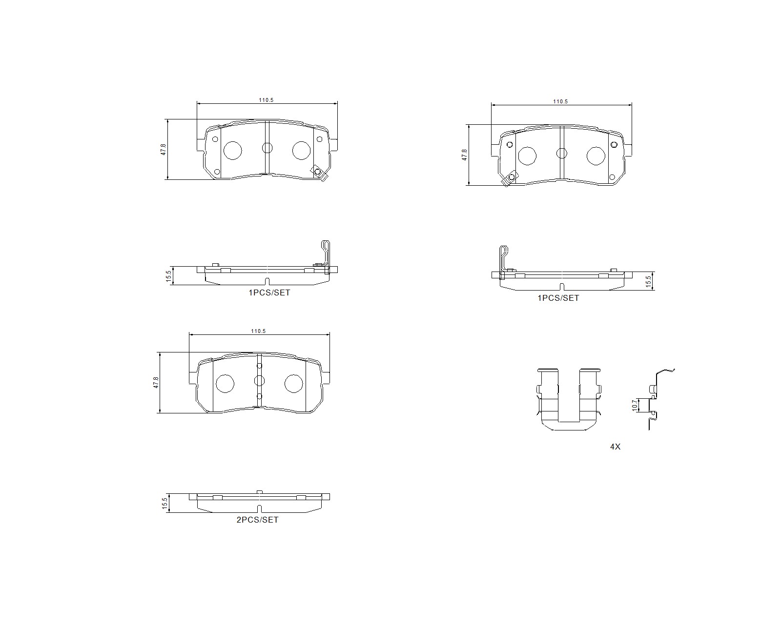 Ilustracja P 30 035G BREMBO klocki hamulcowe