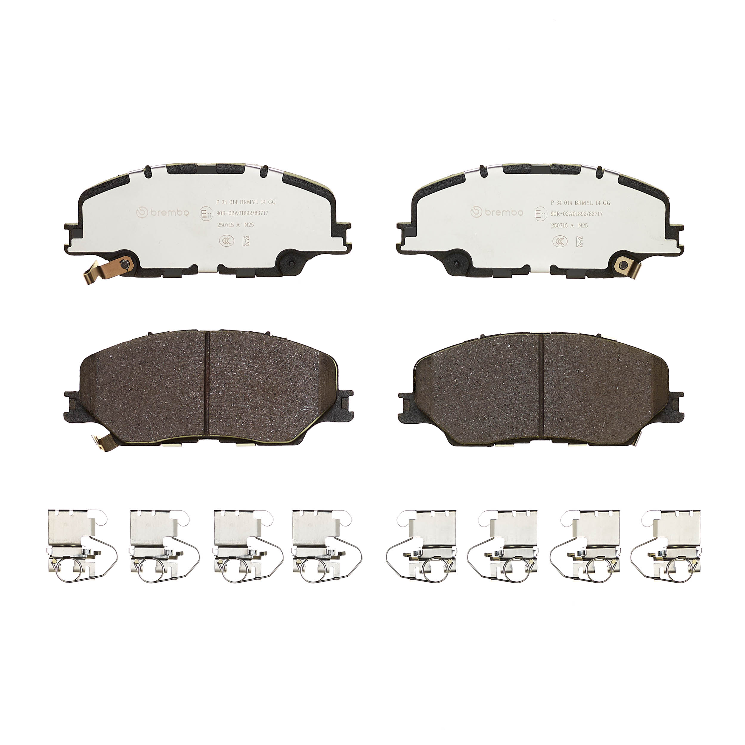 Ilustracja P 34 014 BREMBO klocki hamulcowe