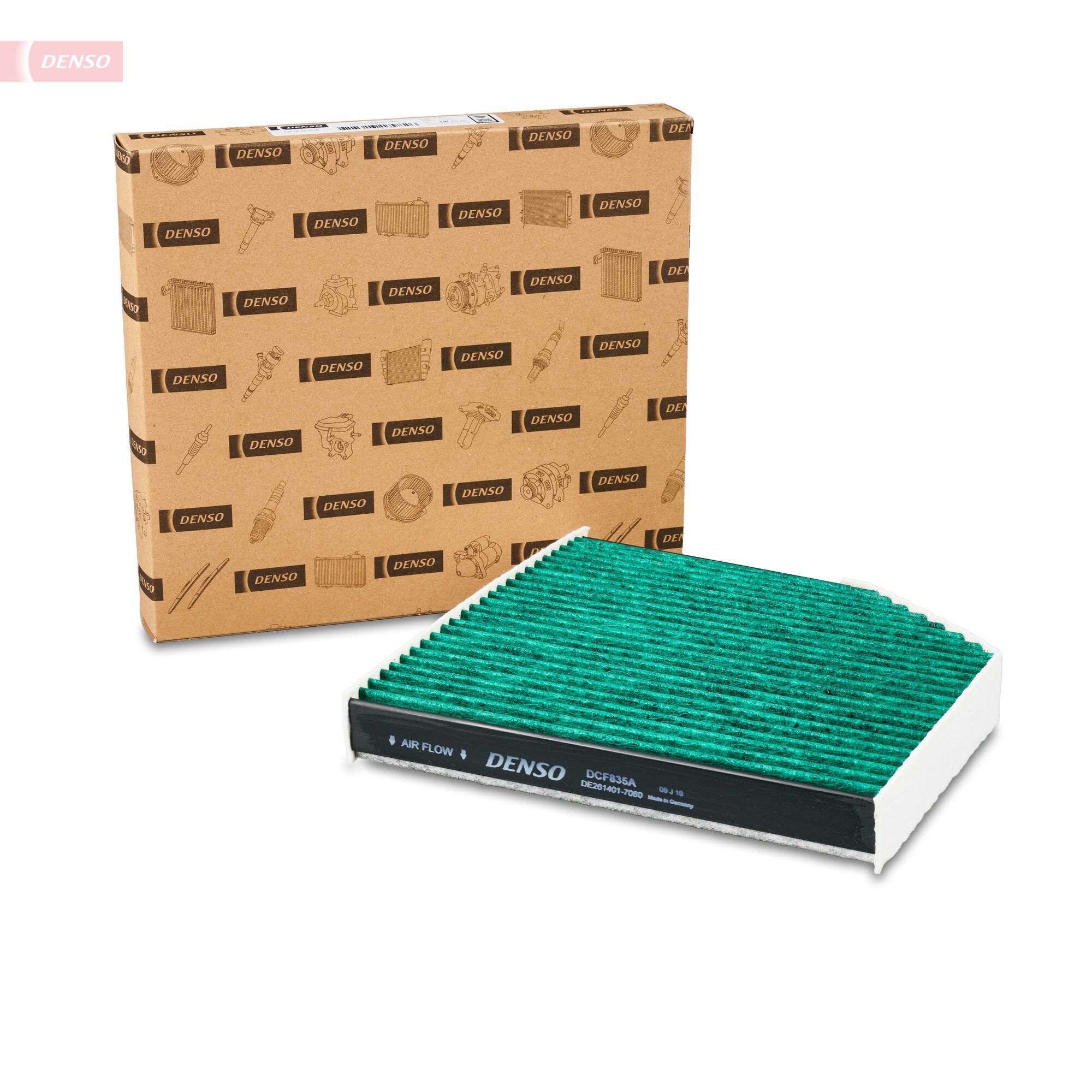 Ilustracja DCF835A DENSO filtr kabinowy