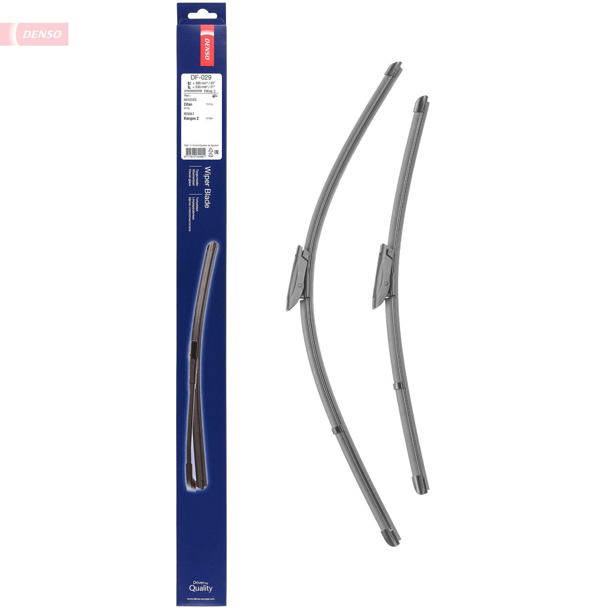 Ilustracja DF-029 DENSO pióro wycieraczki