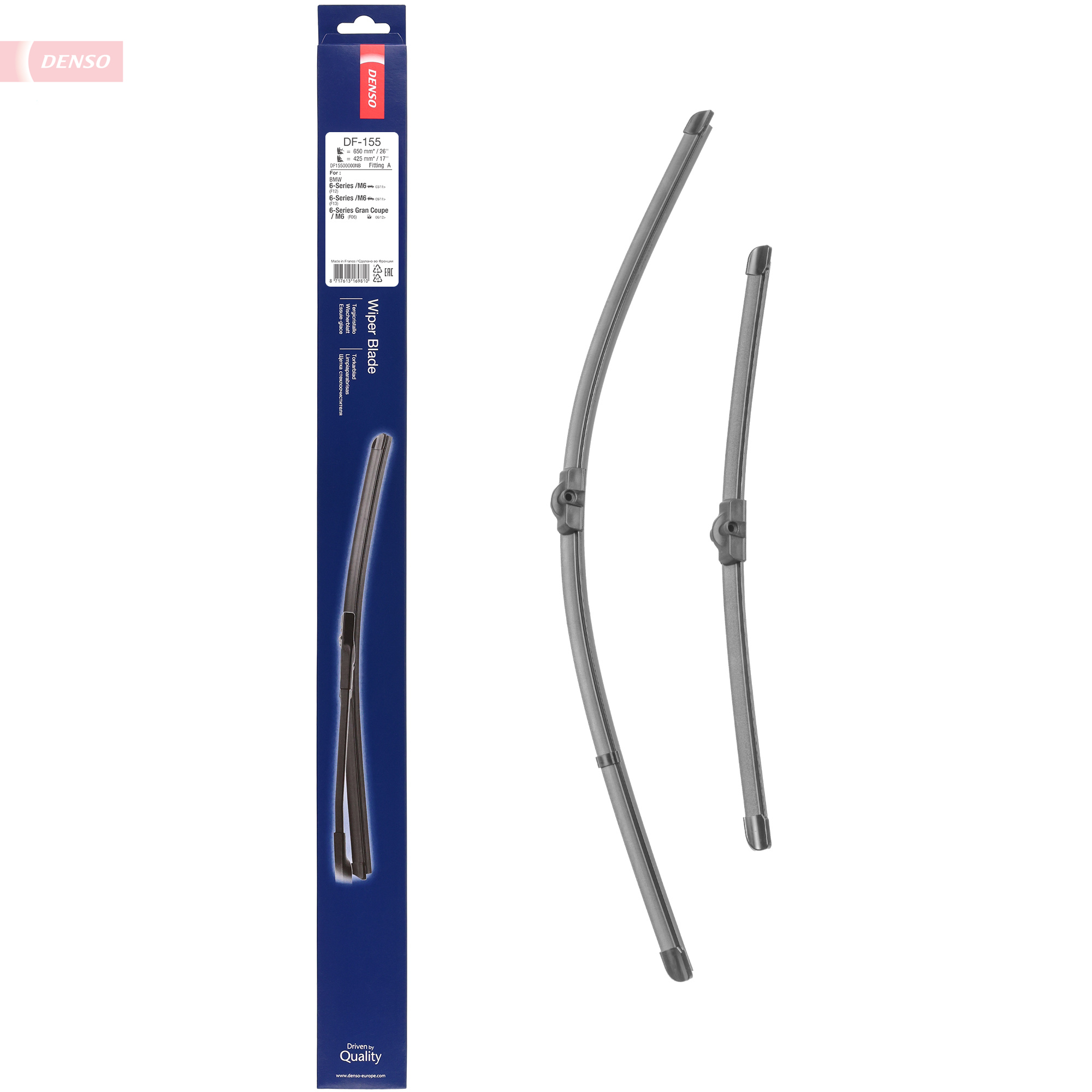 Ilustracja DF-155 DENSO pióro wycieraczki