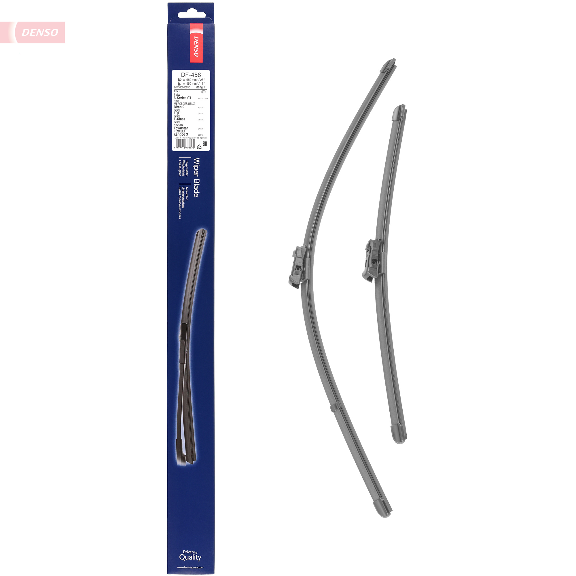 Ilustracja DF-458 DENSO pióro wycieraczki