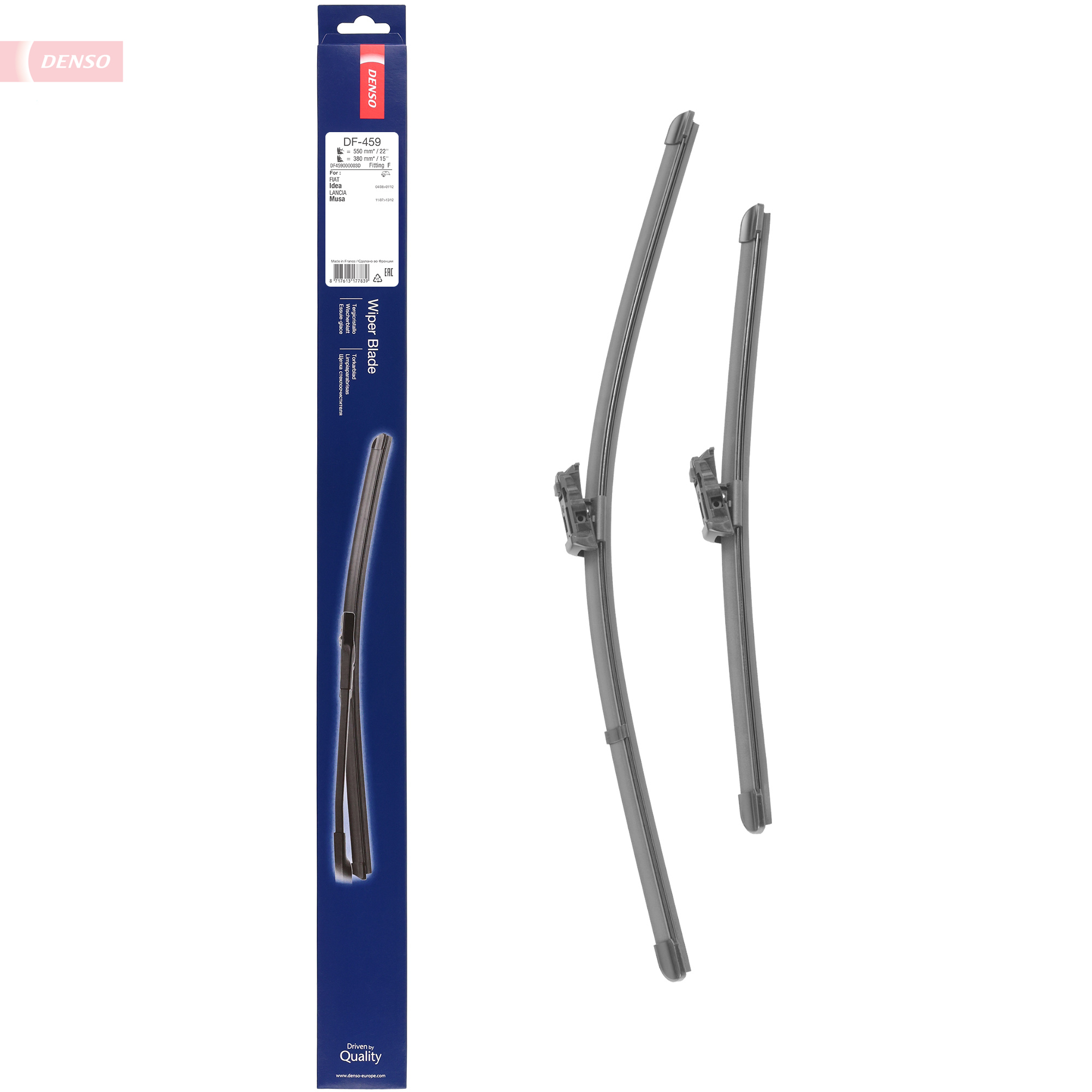 Ilustracja DF-459 DENSO pióro wycieraczki