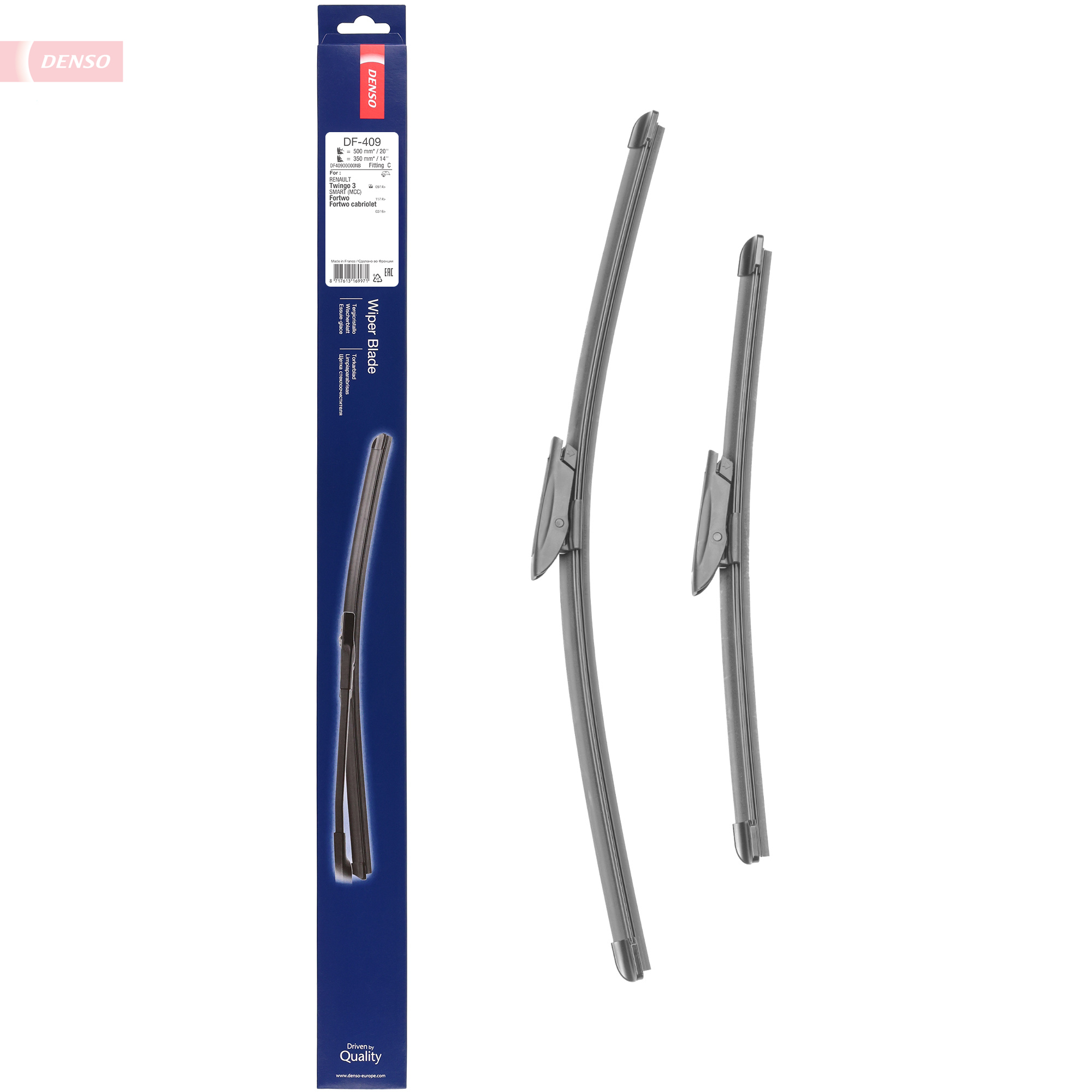 Ilustracja DF-409 DENSO pióro wycieraczki