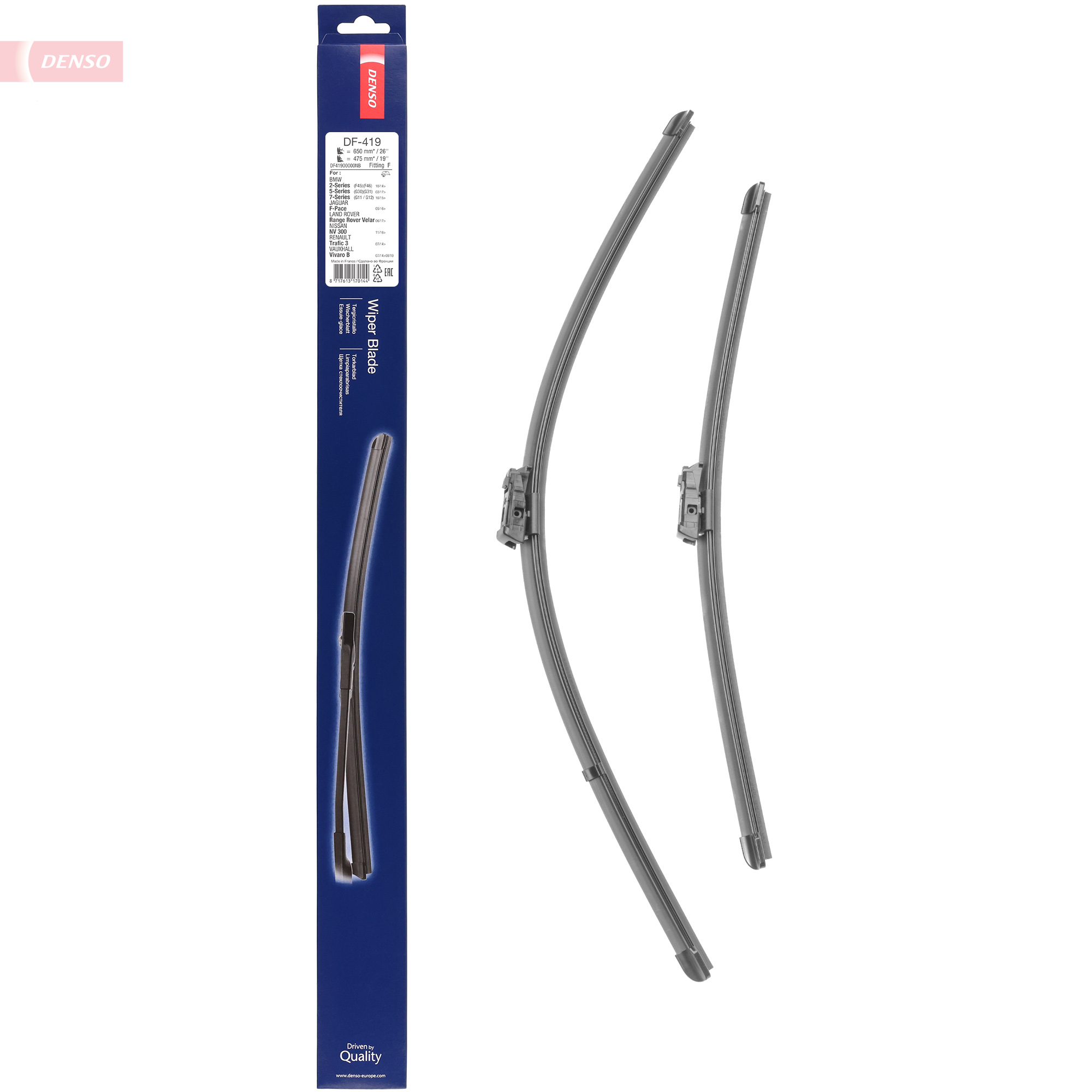 Ilustracja DF-419 DENSO pióro wycieraczki