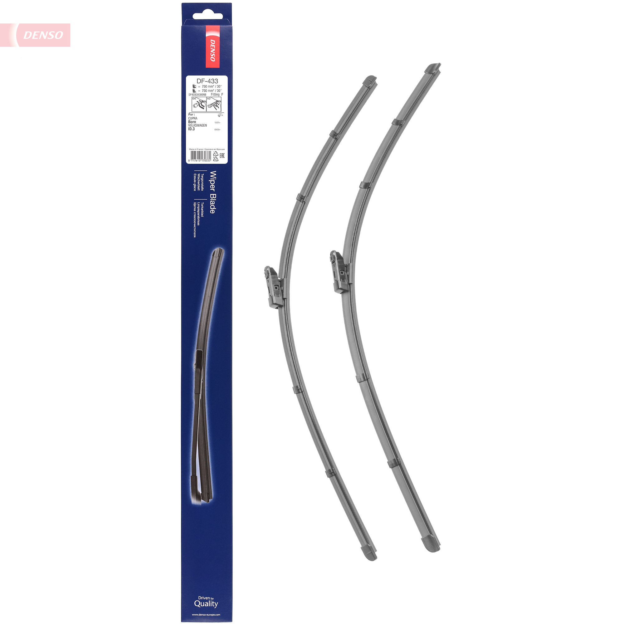 Ilustracja DF-433 DENSO pióro wycieraczki