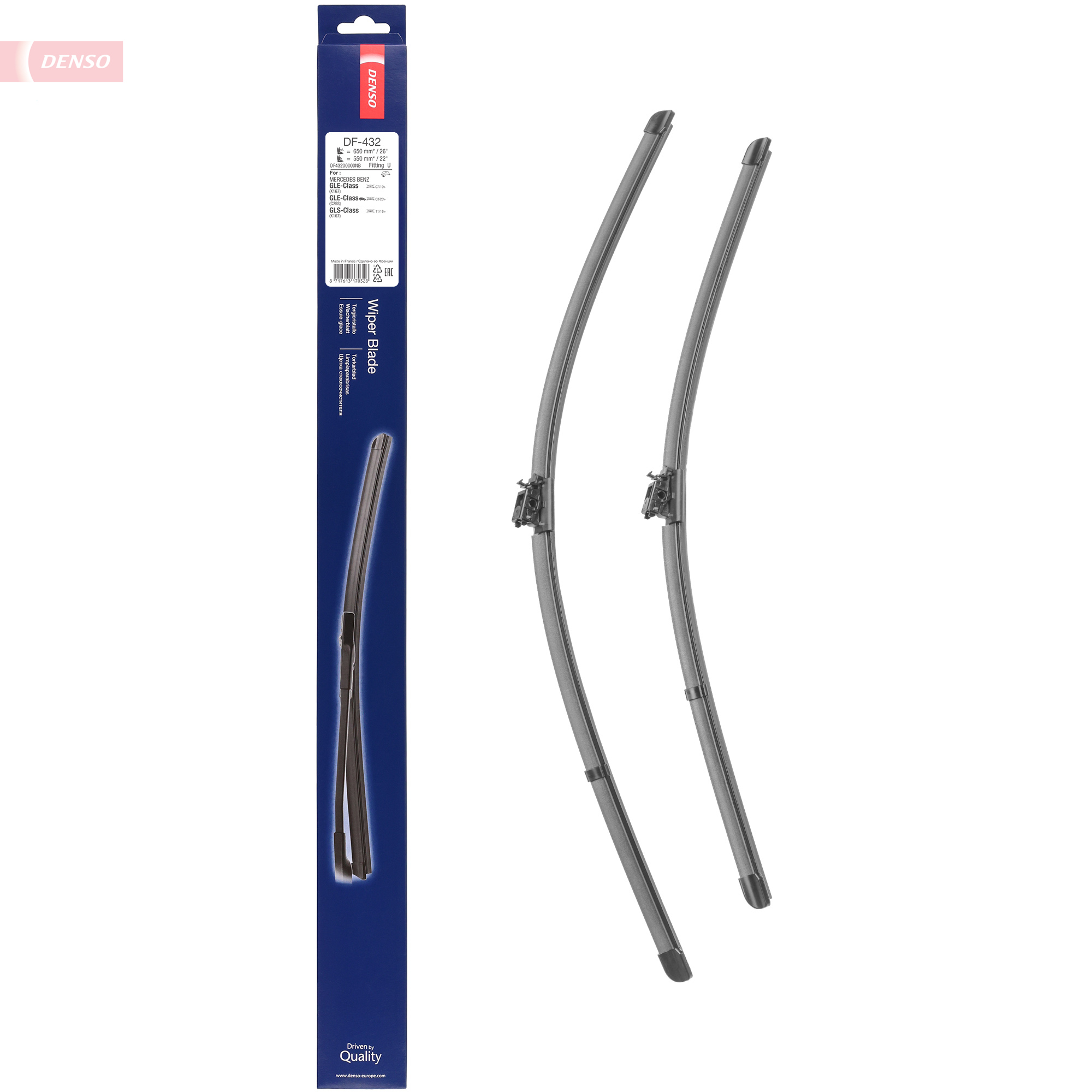 Ilustracja DF-432 DENSO pióro wycieraczki
