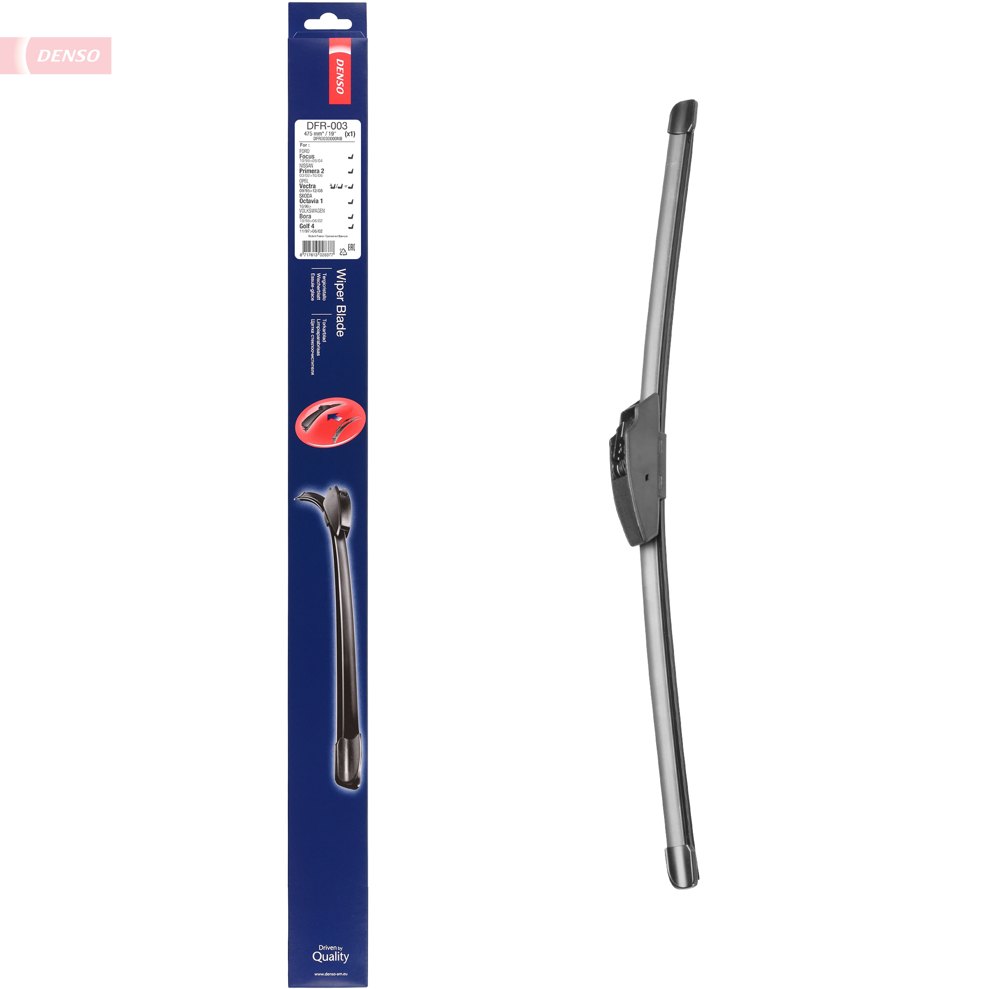Ilustracja DFR-003 DENSO pióro wycieraczki