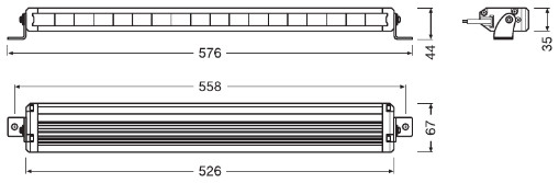 Ilustracja LEDDL116-SP AMS-OSRAM reflektor dalekosiężny