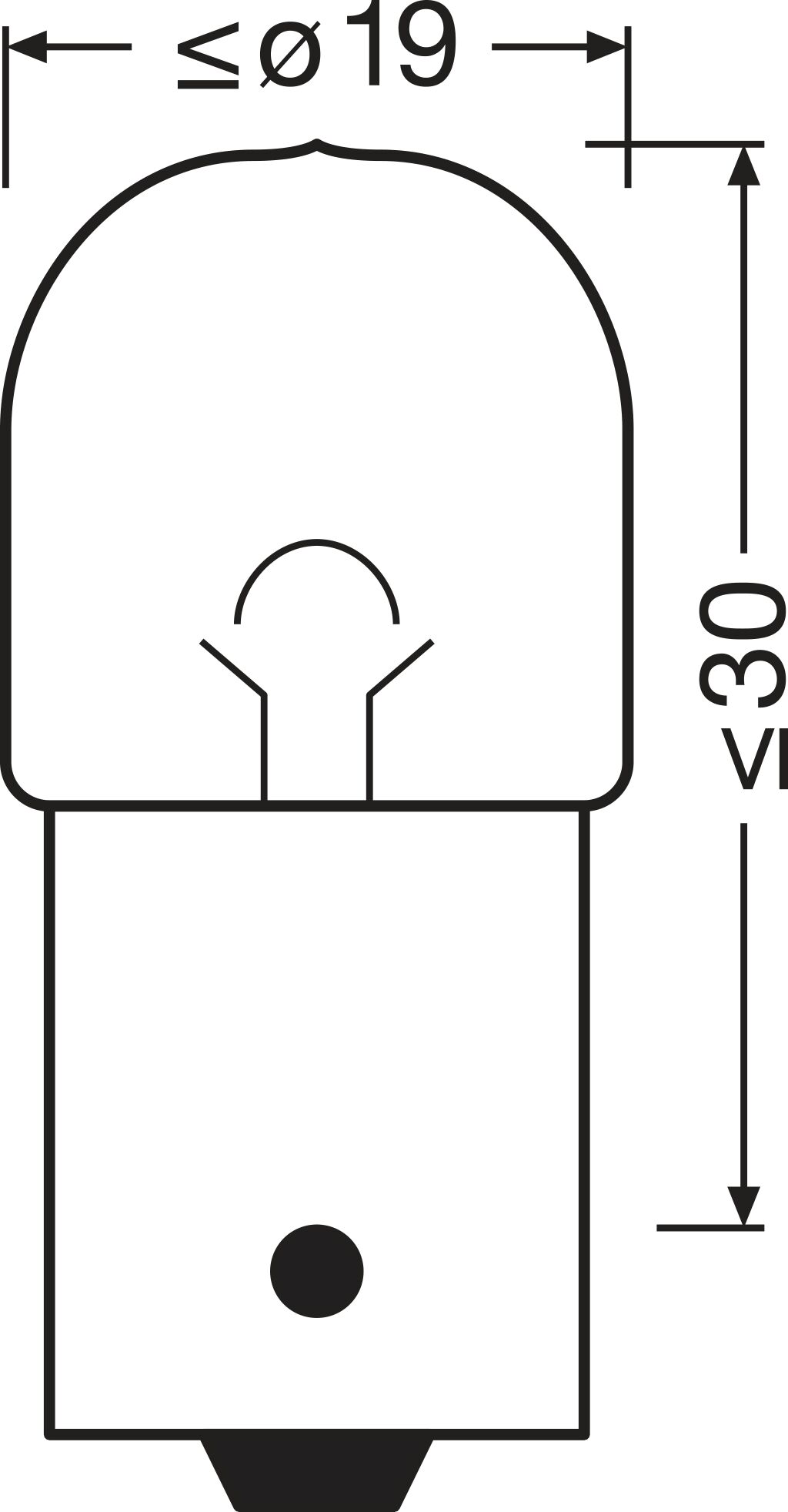 Ilustracja 5009NA AMS-OSRAM żarówka, lampa kierunkowskazu