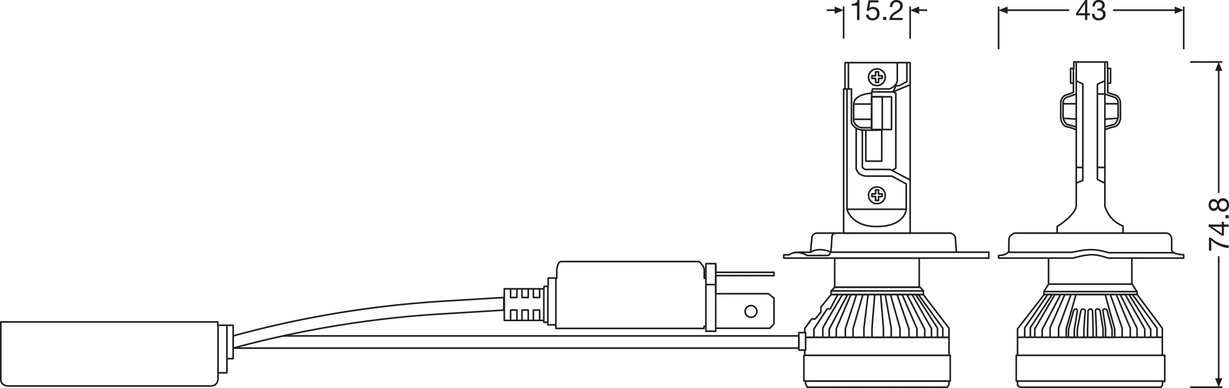 Ilustracja 64193DWALL-2HB AMS-OSRAM żarówka, reflektor dalekosiężny