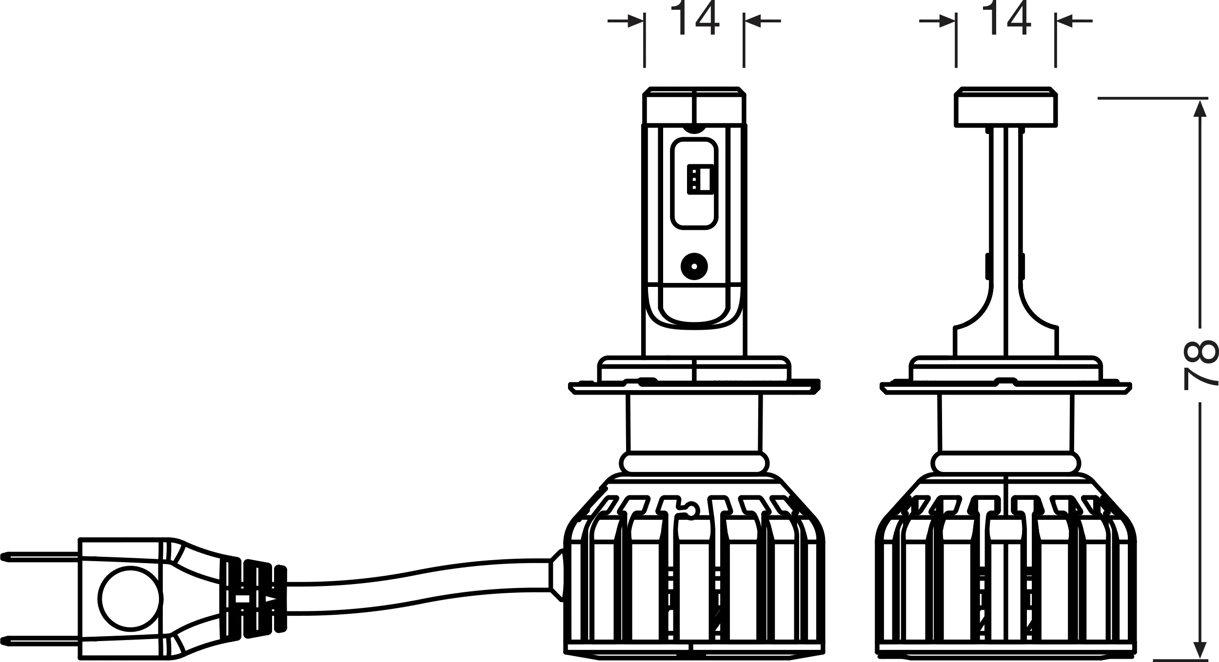 Ilustracja 64210DWNBST-2HB AMS-OSRAM żarówka, reflektor dalekosiężny