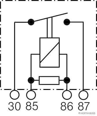 Ilustracja 75614602 HERTH+BUSS ELPARTS przekaźnik, prąd pracy