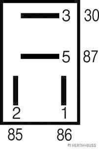 Ilustracja 75614602 HERTH+BUSS ELPARTS przekaźnik, prąd pracy