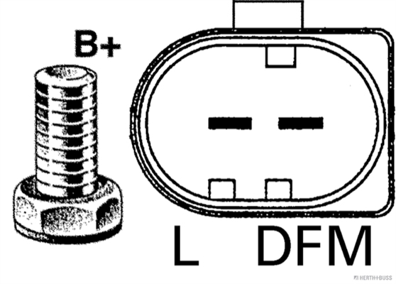 Ilustracja 32044490 HERTH+BUSS ELPARTS alternator