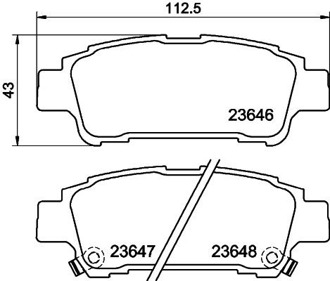 Ilustracja MDB2115 MINTEX klocki hamulcowe