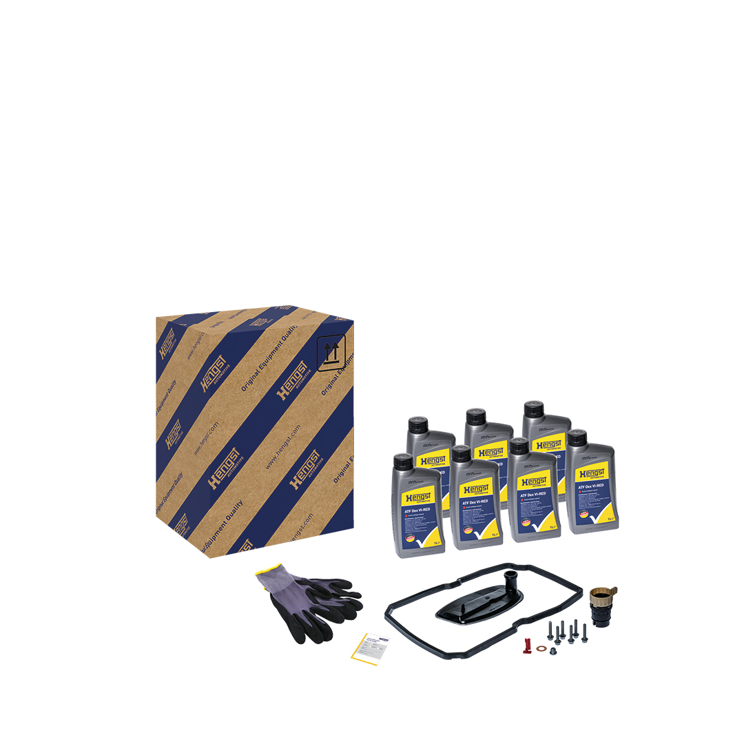 Ilustracja KIT820 HENGST FILTER zestaw części, wymiana oleju automatycznej skrzyni biegów