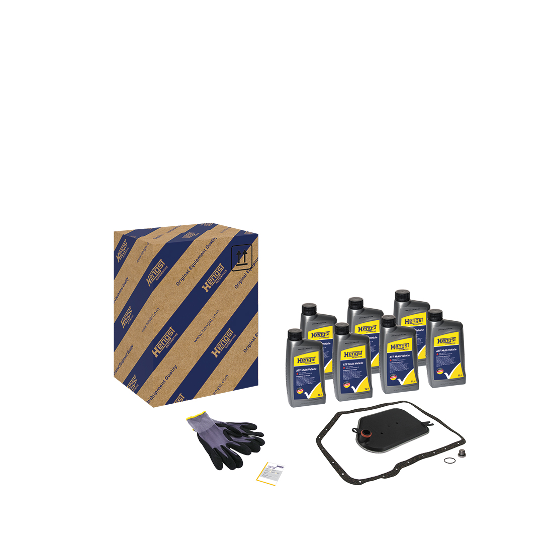 Ilustracja KIT824 HENGST FILTER zestaw części, wymiana oleju automatycznej skrzyni biegów