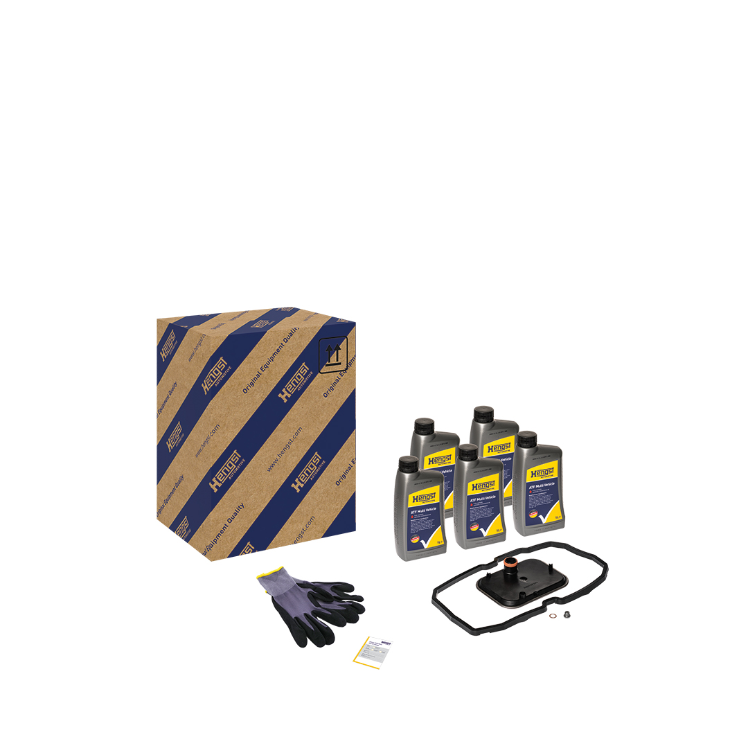 Ilustracja KIT827 HENGST FILTER zestaw części, wymiana oleju automatycznej skrzyni biegów
