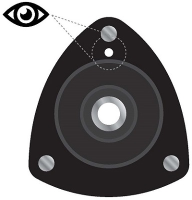 Ilustracja SM1024 KYB zestaw naprawczy, mocowanie amortyzatora