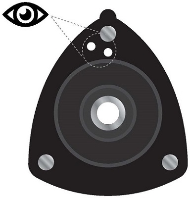 Ilustracja SM1025 KYB zestaw naprawczy, mocowanie amortyzatora