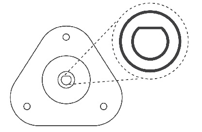 Ilustracja SM5658 KYB zestaw naprawczy, mocowanie amortyzatora