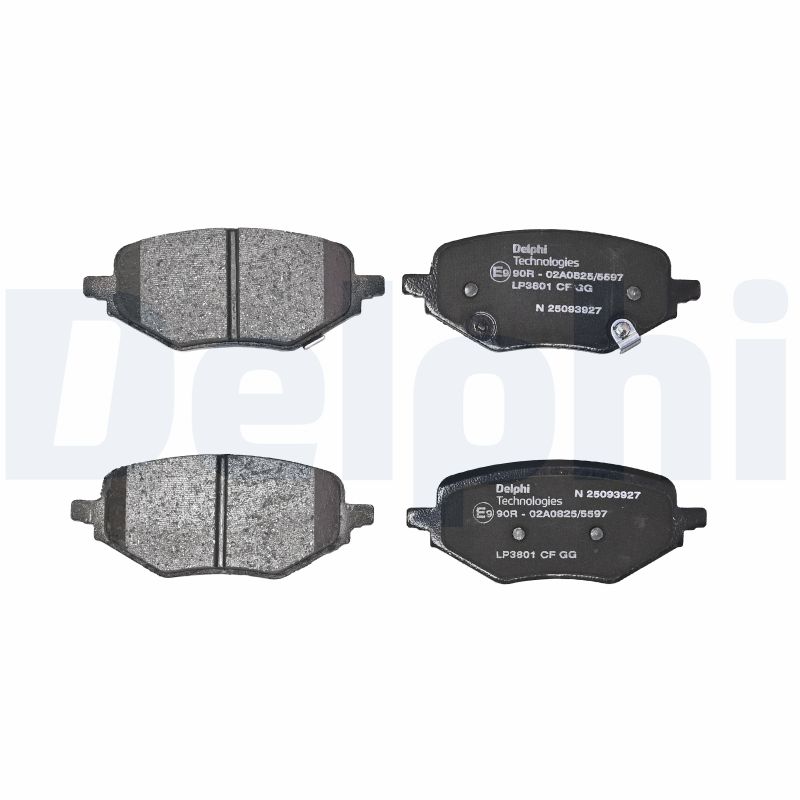 Ilustracja LP3801 DELPHI klocki hamulcowe