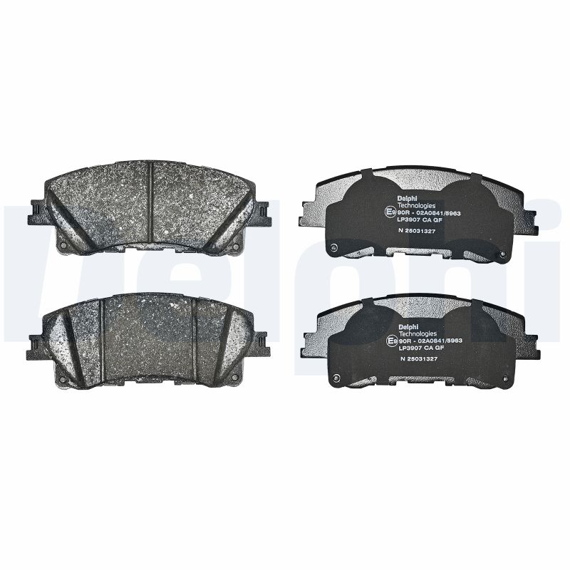 Ilustracja LP3907 DELPHI klocki hamulcowe