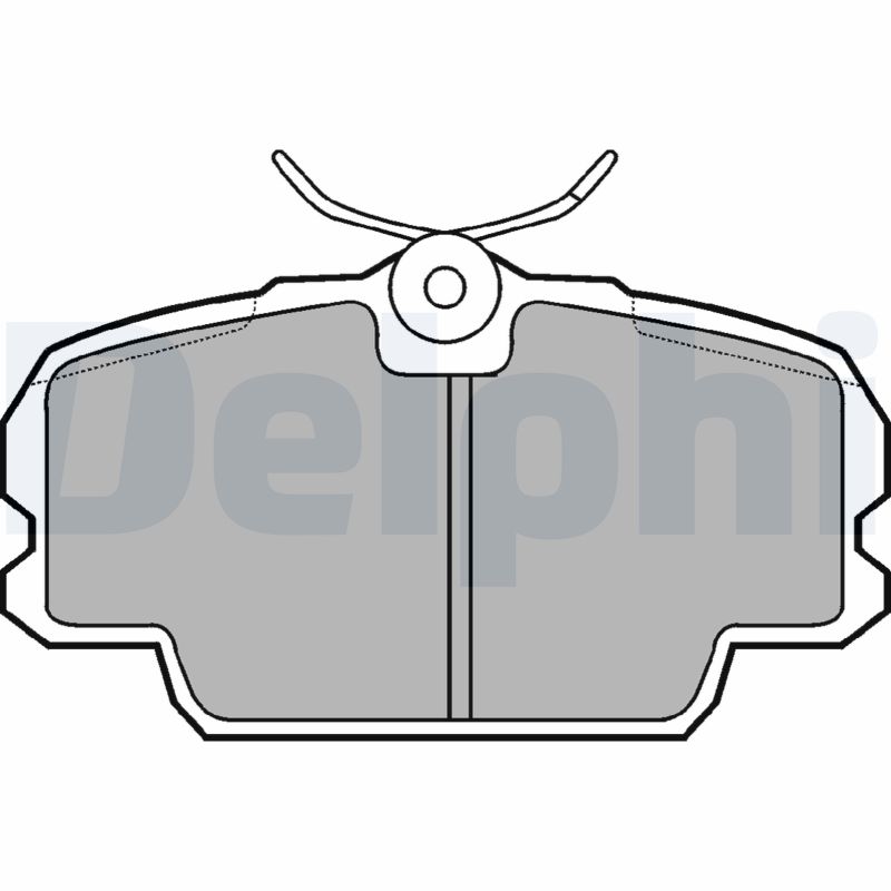 Ilustracja LP455 DELPHI klocki hamulcowe