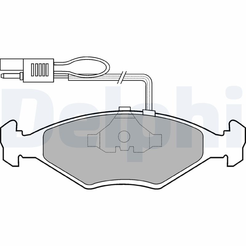 Ilustracja LP604 DELPHI klocki hamulcowe