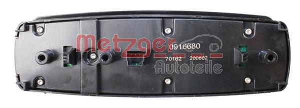 Ilustracja 0916680 METZGER AUTOTEILE przełącznik, podnośnik szyby