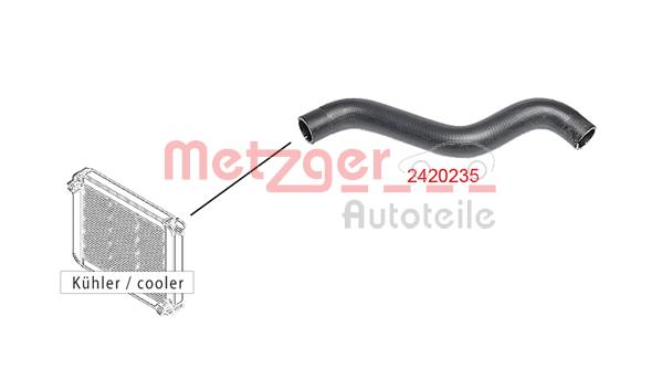 Ilustracja 2420235 METZGER AUTOTEILE przewód elastyczny chłodnicy