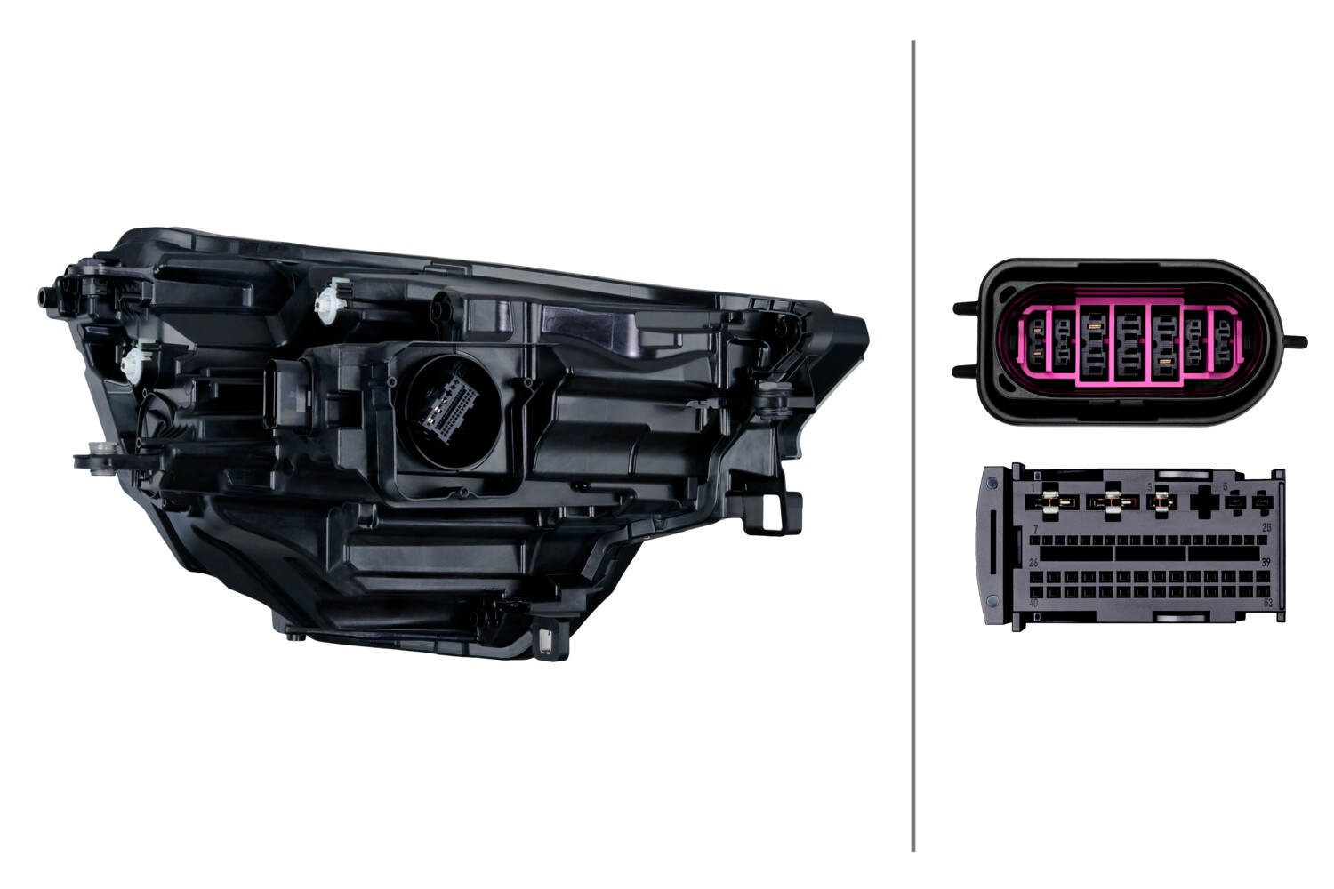 Ilustracja 1EX 016 263-411 HELLA reflektor