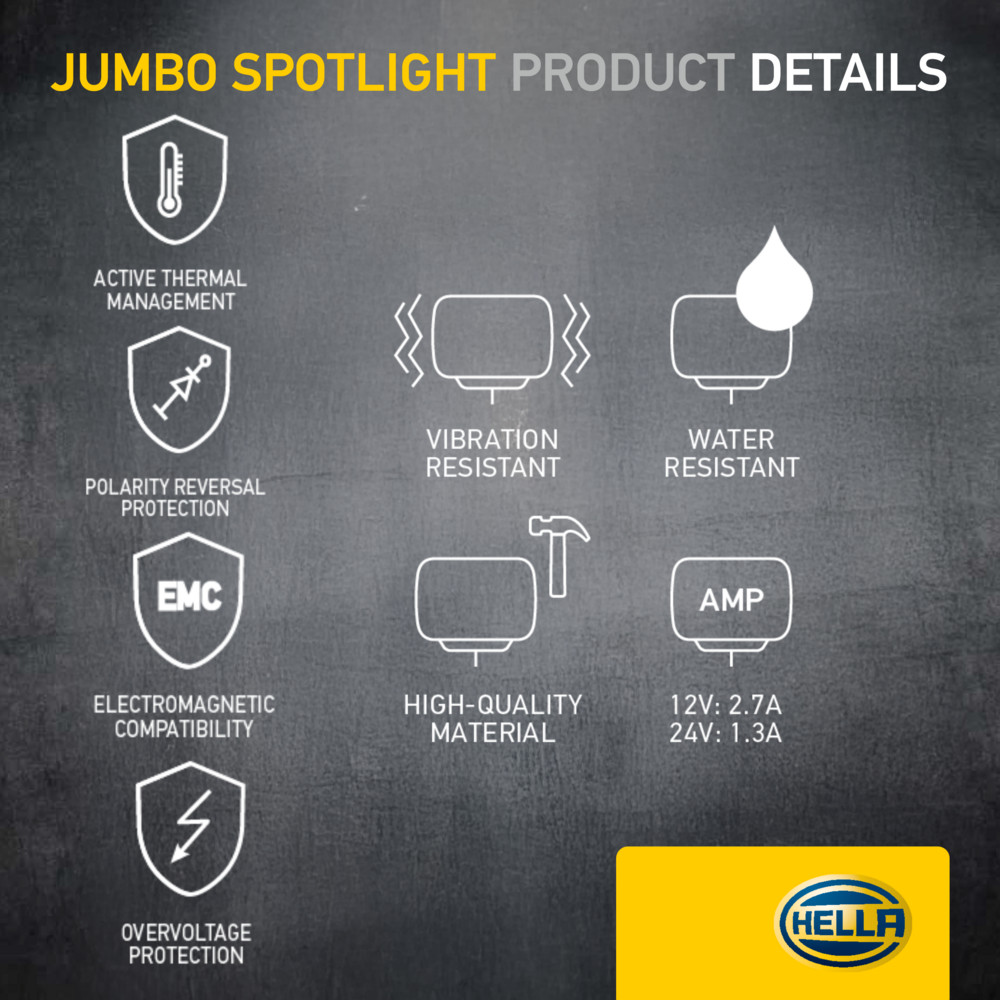 Ilustracja 1FE 016 773-001 HELLA reflektor dalekosiężny