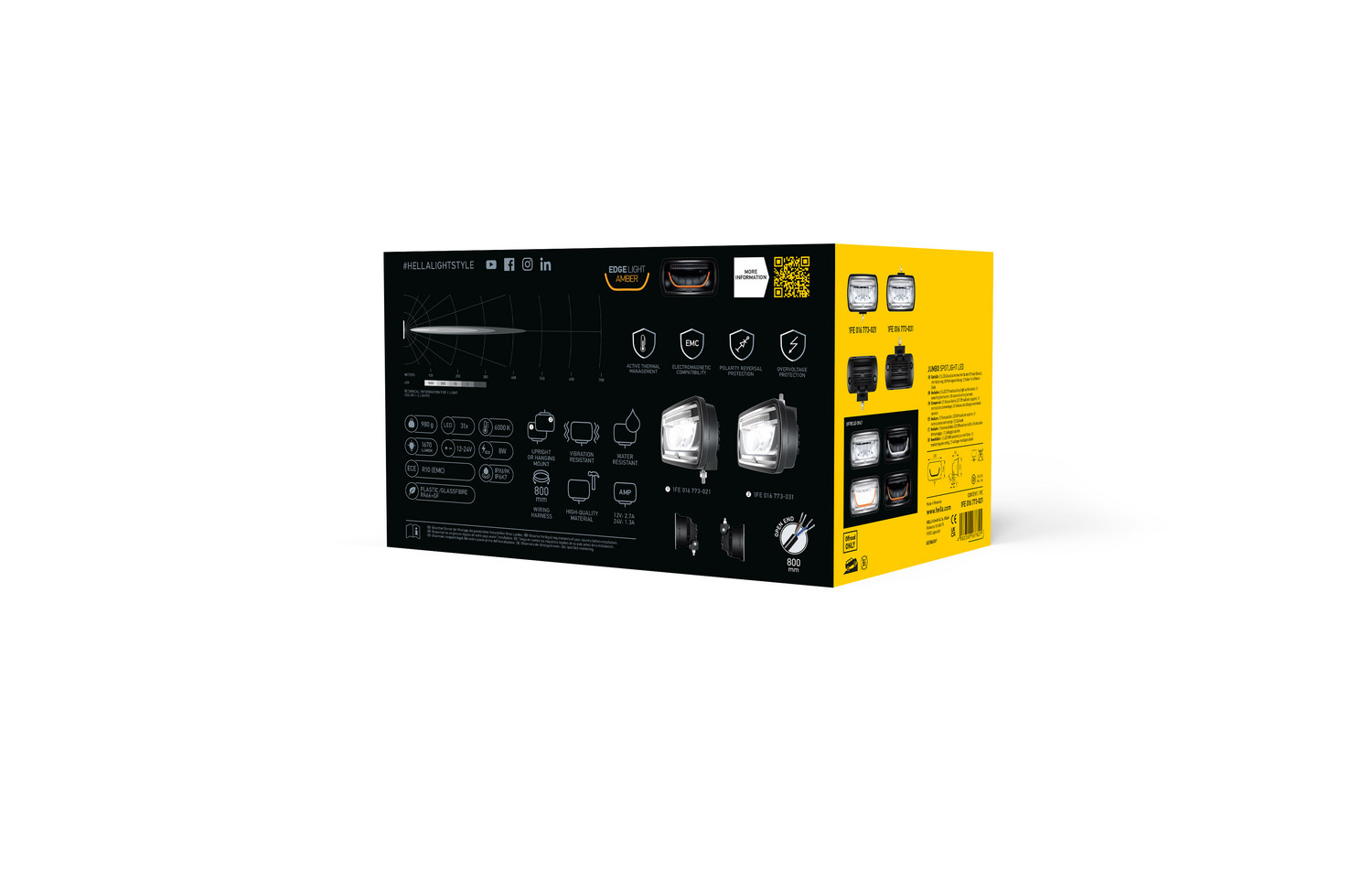 Ilustracja 1FE 016 773-001 HELLA reflektor dalekosiężny