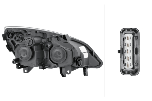 Ilustracja 1EL 009 447-091 HELLA reflektor